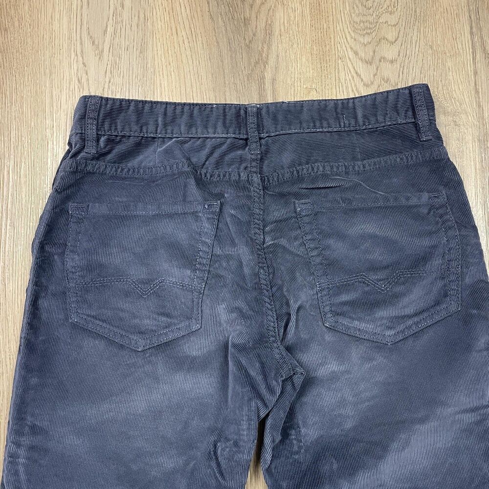Boss Orange Corduroy Pants Mens 33x34 Navy Blue Orange31 5-Pocket Zip Fly Casual - Picture 7 of 10